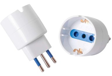 ADAPTADOR ENCHUFE CORRIENTE ELECTRICO SCHUKO UNIVERSAL EUROPEO TIPO E F SCHUKO - 4