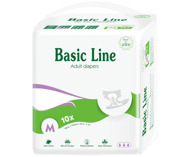 PAÑAL ADULTO BÁSICO PURPLE TALLA M - 10 UN - 1