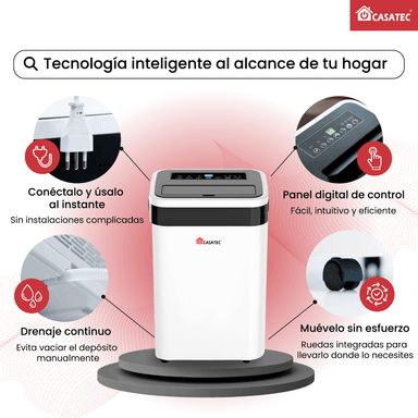 DESHUMIDIFICADOR DE AIRE GTD-250 Plus WIFI 40M2/ CASATEC - 7