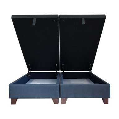 BASE DIVIDIDA BAUL 2 - PLAZAS LARGO 200 / PATAS DE MADERA DE 11 CM - 1