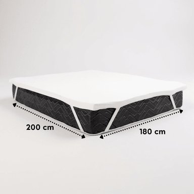 SOBRE COLCHON TOPPER DE ESPUMA VISCO ELASTICA TAMAÑO KING - 1