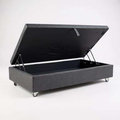 BASE CAMA BAUL 1.5 PLAZA L200 (GRIS) / RUEDAS DELUXE CON FRENO / CON REFUERZO - 1