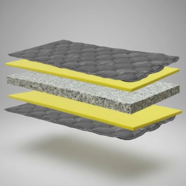 CAMA NIDO 1.5 PLAZA - 190 CM ARRIBA / 180 CM ABAJO - COLCHON IDEAL - RUEDAS DIVAN (GRIS) - 4