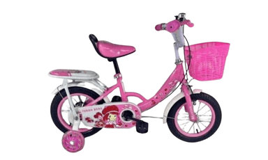 BICICLETA 12 ARO INFANTIL CON RUEDAS DE APRENDIZAJE NIÑA - 1