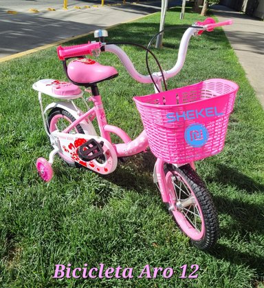 BICICLETA 12 ARO INFANTIL CON RUEDAS DE APRENDIZAJE NIÑA - 2