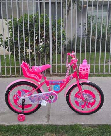BICICLETA ARO 20 INFANTIL QUEEN ROSADA YD - 1