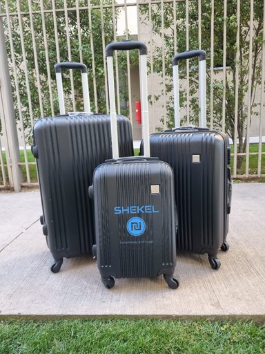 SET DE 3 MALETAS S-M-L NEGRA - 2