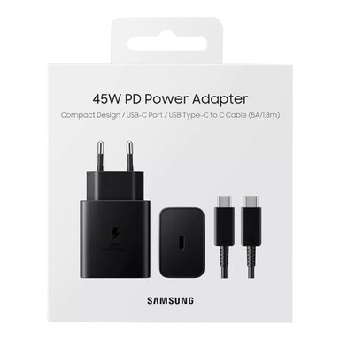 CARGADOR CARGA RÁPIDA 45W SAMSUNG + CABLE - 1