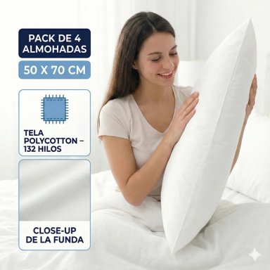 ALMOHADAS CANNON AMERICAN FAMILY 50X70CM PACK SET 4 UNIDADES - 3