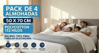 ALMOHADAS CANNON AMERICAN FAMILY 50X70CM PACK SET 4 UNIDADES - 4