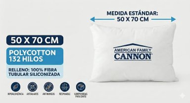 ALMOHADAS CANNON AMERICAN FAMILY 50X70CM PACK SET 4 UNIDADES - 5