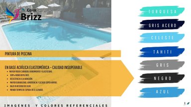 PINTURA BAUM/BRIZZ NEGRO PARA PISCINA GALÓN 4 L - 2