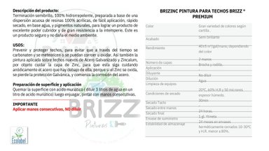 PINTURA BAUM/BRIZZ CAFÉ MORO PARA TECHO BRIZZINC TINETA 16 L - 4