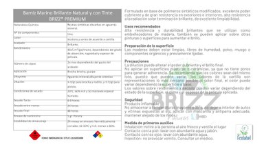 BARNIZ BAUM BRIZZ MARINO “NOGAL” GALÓN 4 L - 4