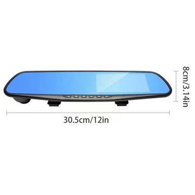 ESPEJO RETROVISOR CON CÁMARA RETROCESO Y CÁMARA FRONTAL HD - 2