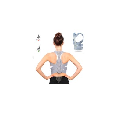 CORRECTOR POSTURA FAJA LUMBAR ENDEREZADOR DE ESPALDA FIRME - 1