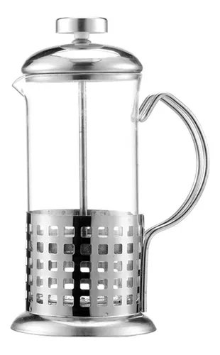 CAFETERA FRANCESA PRENSA DE ÉMBOLO ACERO INOXIDABLE 600 ML - 1