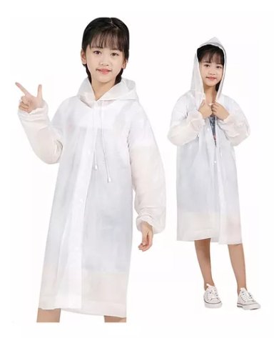 PONCHO NIÑO IMPERMEABLE ADULTO NO DESECHABLE - 1
