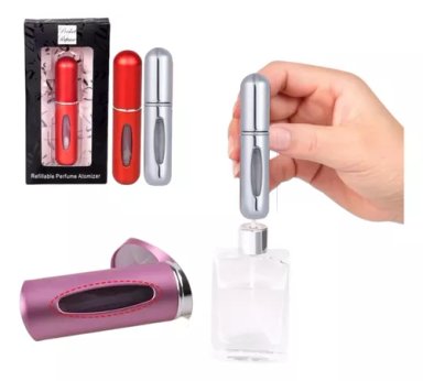 PACK 2 ATOMIZADORES DE PERFUME PORTATIL 5 ML RECARGABLE - 1