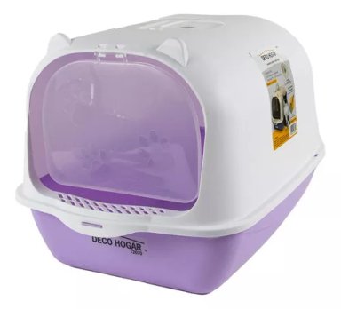 ARENERO GATOS SANITARIO CERRADO PALA VIOLETA - 1