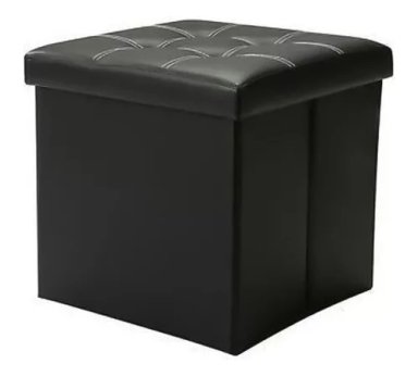 PUFF BAUL SILLA ECOCUERO PLEGABLE ORGANIZADOR 38CM X 38CM - 1