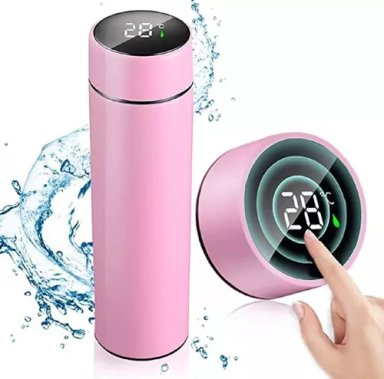 TERMO DIGITAL TERMO INTELIGENTE BOTELLA AGUA TERMICA 500ML - 1