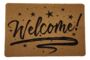 ALFOMBRA LIMPIA PIES FELPUDO FIBRA WELCOME - 1