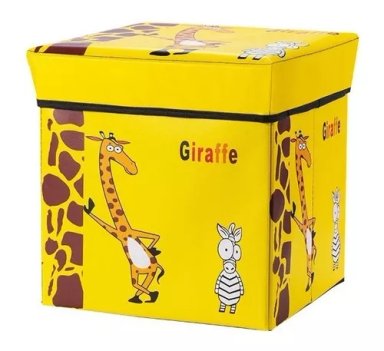 BAUL ORGANIZADOR JUGUETES PLEGABLE CON TAPA 30CM X 30CM - 1