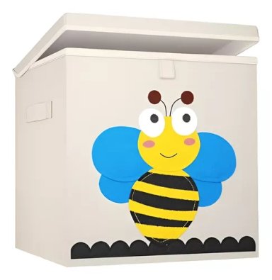 CAJA ORGANIZADOR JUGUETE ROPA DISEÑO ANIMAL - 1