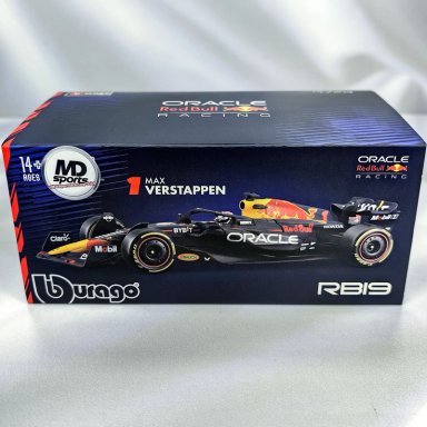 AUTO FORMULA 1 RedBull RB19 2023 #1 Max Verstappen Caja Acrilica Burago 1:43 - 2