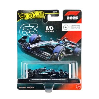 AUTO FORMULA 1 MERCEDES W16 2025 #63 GEORGE RUSSELL HOTWHEELS PREMIUM 1:64 - 1