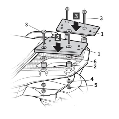 ANCLAJE SHAD TOPCASE HONDA AFRICA TWIN/CROSSTOURER - 2