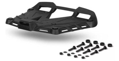 PLATINA SHAD ALUMINIO BLACK + TORNILLOS TERRA NEGRO - 1