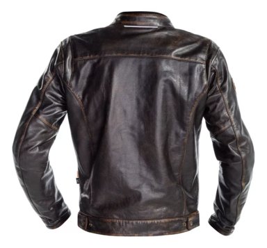 CHAQUETA PARA MOTO RICHA CUERO NORMANDIE BROWN - 2