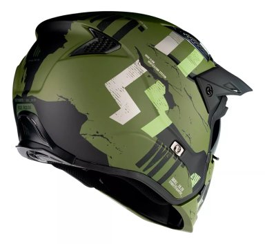 CASCO DE MOTO MT HELMETS STREETFIGHTER SV SKULL A16 VERDE - 3