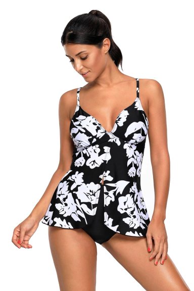 TRAJE DE BAÑO TANKINI SEXY SPORT PRINT CHIC GLORIAHOON - 3