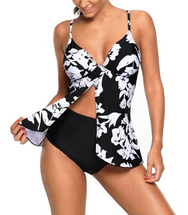 TRAJE DE BAÑO TANKINI SEXY SPORT PRINT CHIC GLORIAHOON - 6