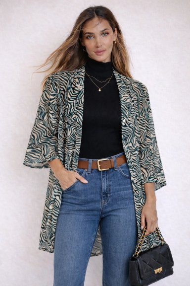 DOCOR ESPAÑA KIMONO CAMISOLA MUJER DISEÑO PRINT - 7
