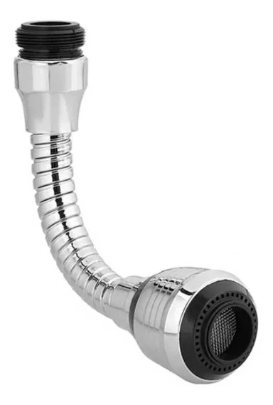 EXTENSIÓN FLEXIBLE LLAVE GRIFO AGUA 360 COCINA BAÑO - 1
