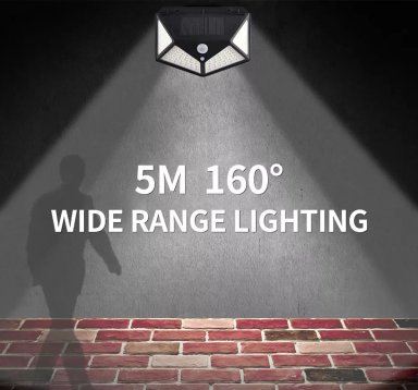 LUZ LED SOLAR PARED PATIO PASILLO SEN MOVIMIENTO RECARGABLE - 2