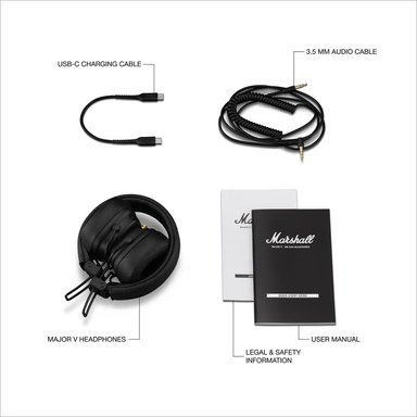 AURICULARES MARSHALL MAJOR V NEGRO - 5