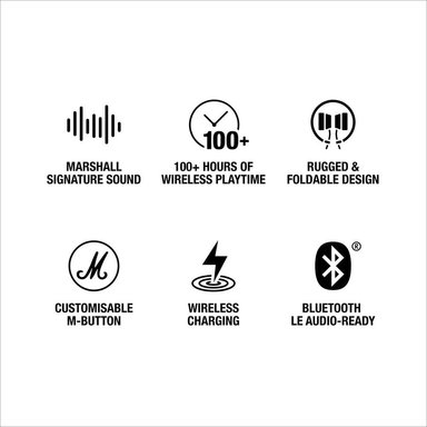 AURICULARES MARSHALL MAJOR V NEGRO - 9