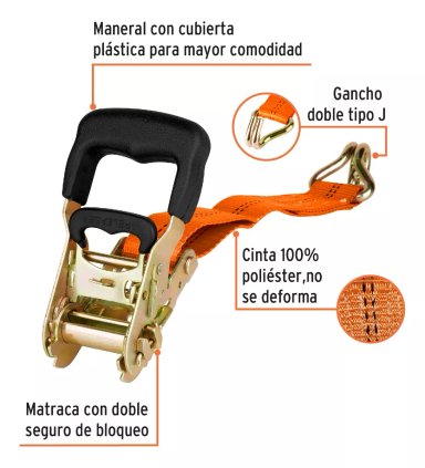 ESLINGA 5 MT X 1 1/2 CARGA MÁXIMA 2.250 KGS (SU-2250C) - 2