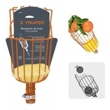 RECOLECTOR DE FRUTA TIPO CANASTILLO S/MANGO TRUPER (FRUT) - 2