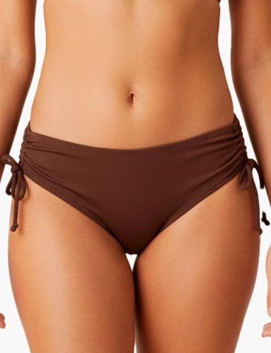 BIKINI MUJER SAMIA 3607 CALZÓN AJUSTABLE CADERAS CAFÉ - 1