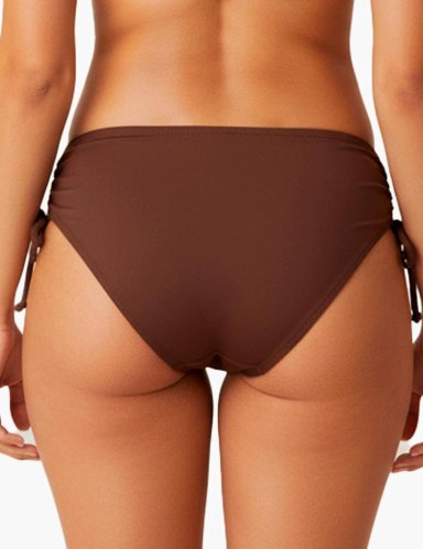 BIKINI MUJER SAMIA 3607 CALZÓN AJUSTABLE CADERAS CAFÉ - 2
