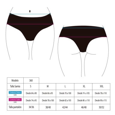 BIKINI MUJER SAMIA 3607 CALZÓN AJUSTABLE CADERAS CAFÉ - 4