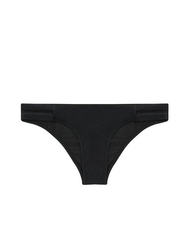 BIKINI CALZÓN CON CALADOS LATERALES NEGRO - 1