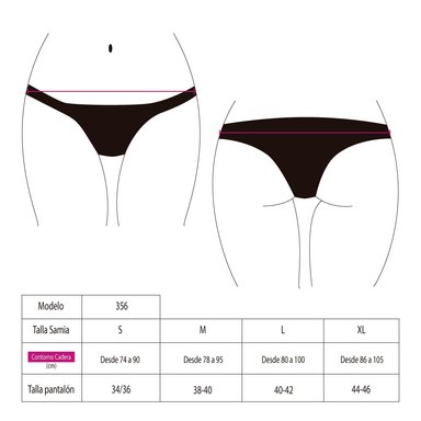 BIKINI CALZÓN CON CALADOS LATERALES NEGRO - 2