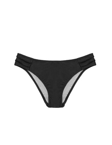 BIKINI MUJER SAMIA 3701 CALZÓN CON DRAPEADO COLOR NEGRO - 4